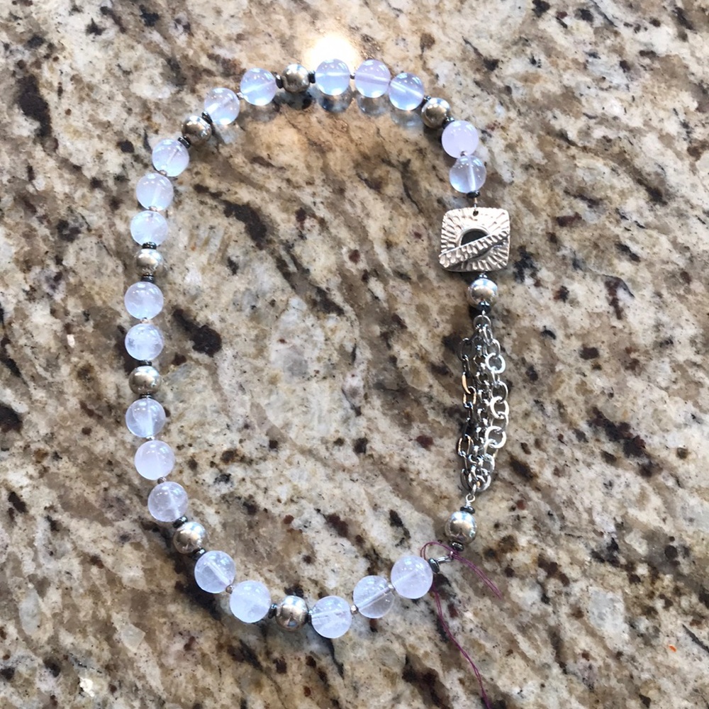 Rose quartz, sterling, sterling plate, pyrite